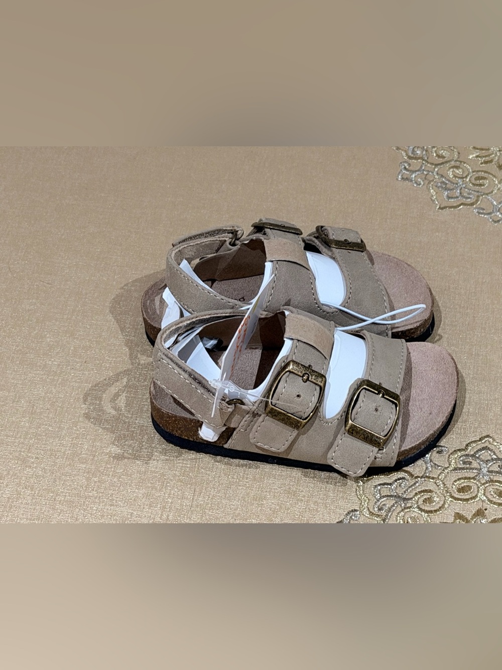 Kohl's Kids Beige Buckle Strap Sandals